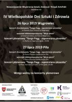 Plakat "IV Wielkopolskie Dni Sztuki i Zdrowia"