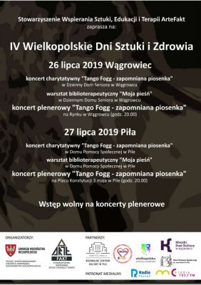 Plakat "IV Wielkopolskie Dni Sztuki i Zdrowia"
